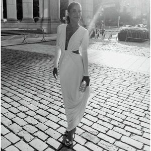 Halston Sofia Cut Out Gown